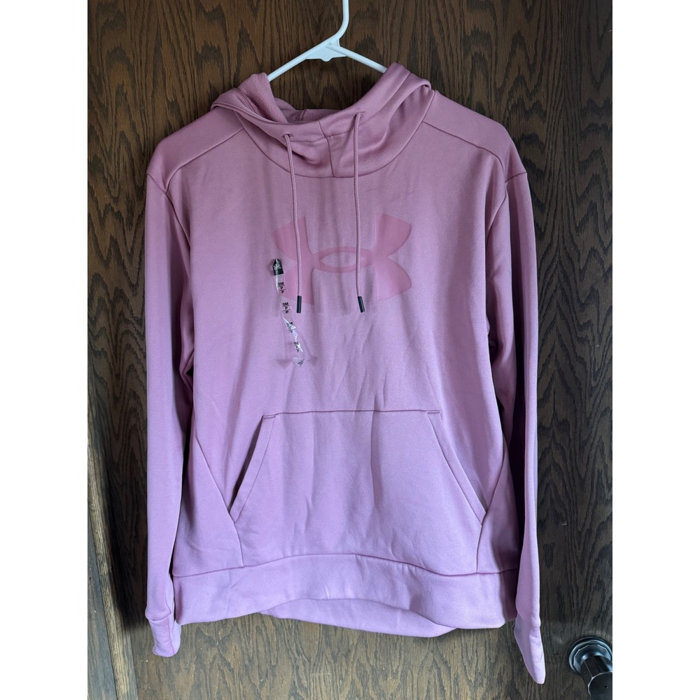 Under‎ Armour Women Loose Fleece Hoodie Pullover Pink Size S P CH